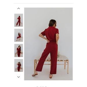 Maroon Jumpsuit